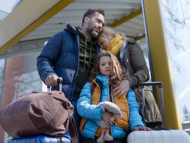 geflüchtete Familie