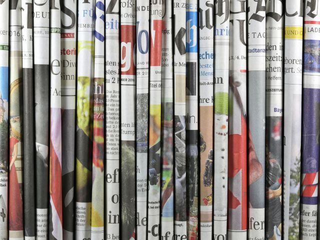 Zeitungsland: Täglich erscheinen in Deutschland 327 Tageszeitungen.