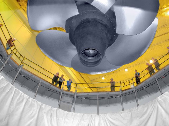 Turbine von Voith für ein Wasserkraftwerk in den USA