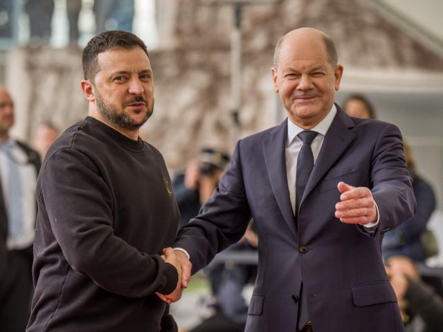 Bundeskanzler Scholz und Präsident Selenskyj  