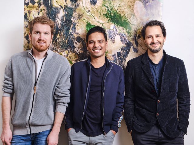 Vida-Gründer (v. l.): Philippe Raisin, Nabin Gaihre, Tobias Engelmeier 