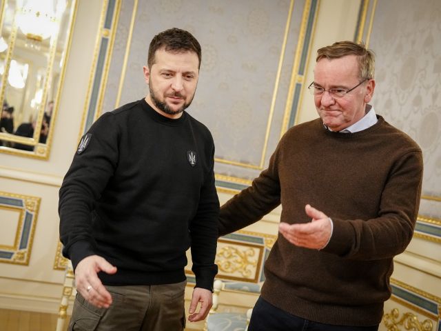 Boris Pistorius und Wolodymyr Selenskyj  