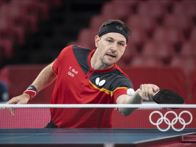 Timo Boll bei den Olympischen Spielen in Tokio 