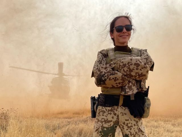 Truppenärztin Alexandra Dejonckheere in Mali 