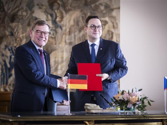 Johann Wadephul (l.) and Jan Lipavsky
