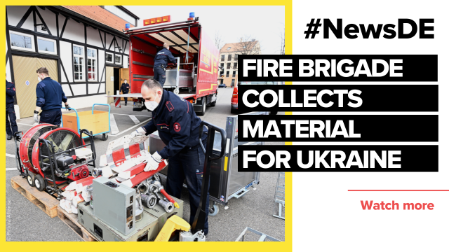 Cars and kitchen - fire brigade collects material for Ukraine