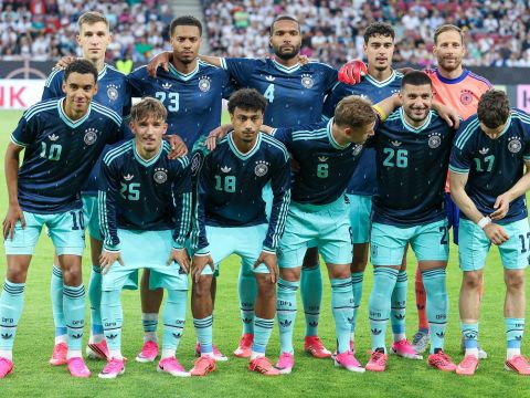 Die deutsche Nationalmannschaft beim Länderspiel gegen Finnland.
