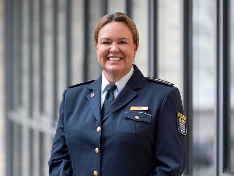 Carina Lerch, Einsatzleiterin der Polizei Mittelhessen 