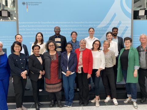 Die Besuchergruppe zu Gast im Bundesministerium für Gesundheit