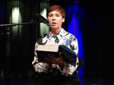 Sofia Andruchowytsch bei einer Lesung im Kulturhaus Kehl