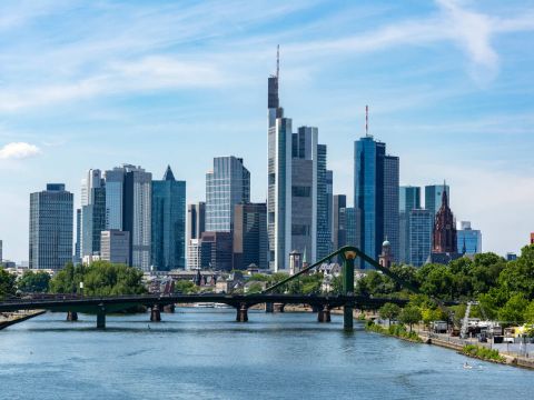 Die Skyline von Frankfurt am Main 