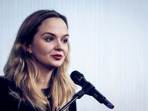 Kristina Lunz auf der Münchner Sicherheitskonferenz 2020