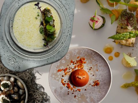 Kulinarische Kreativität auf dem Teller. 