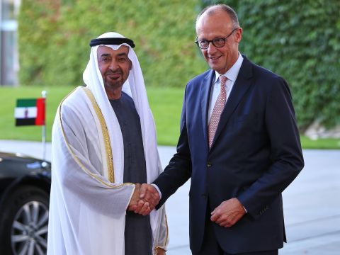 Muhammad bin Zayid Al Nahyan und Friedrich Merz