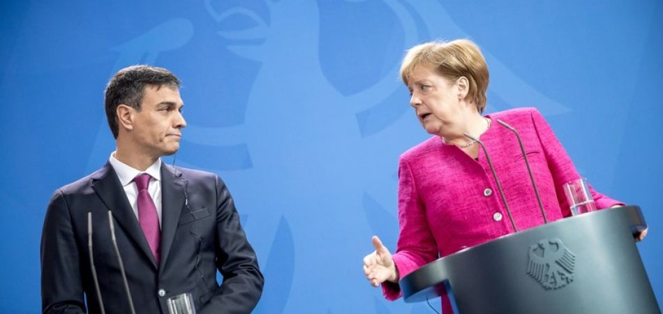 Merkel besucht Sánchez Merkel besucht Sánchez