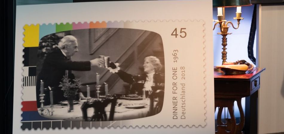 'Dinner for One' postage stamp 'Dinner for One' postage stamp