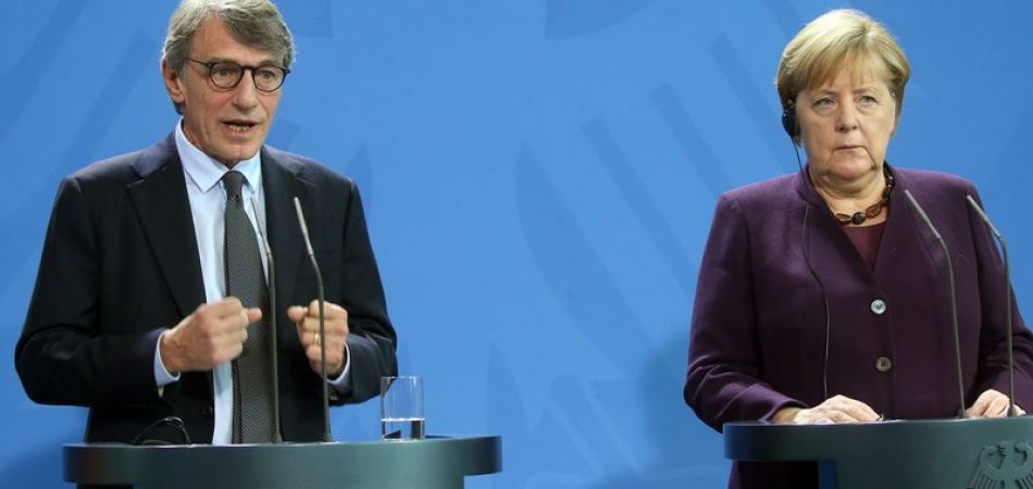 Merkel meets Sassoli Merkel meets Sassoli