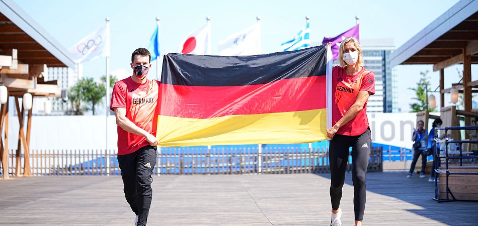 Patrick Hausding (links) und Laura Ludwig Patrick Hausding (links) und Laura Ludwig