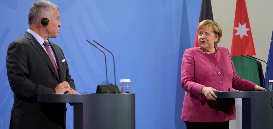 Merkel dankt Jordaniens König Merkel dankt Jordaniens König