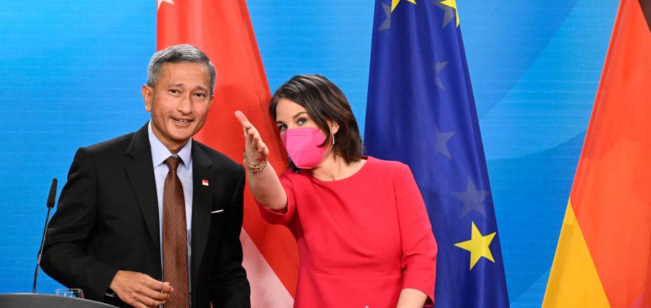 German Foreign Minister Annalena Baerbock and Singapore’s Foreign Minister Vivian Balakrishnan German Foreign Minister Annalena Baerbock and Singapore’s Foreign Minister Vivian Balakrishnan