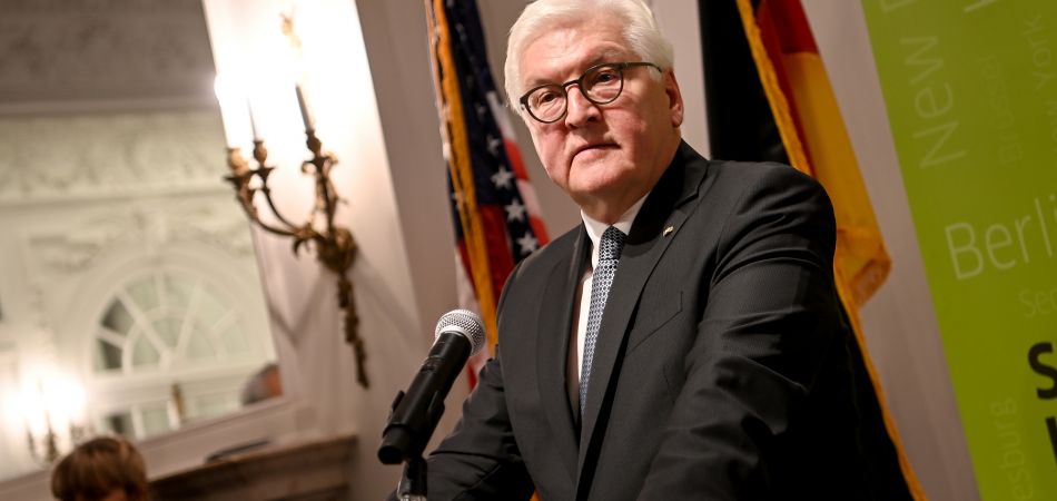Federal President Steinmeier in Boston in October 2019 Federal President Steinmeier in Boston in October 2019
