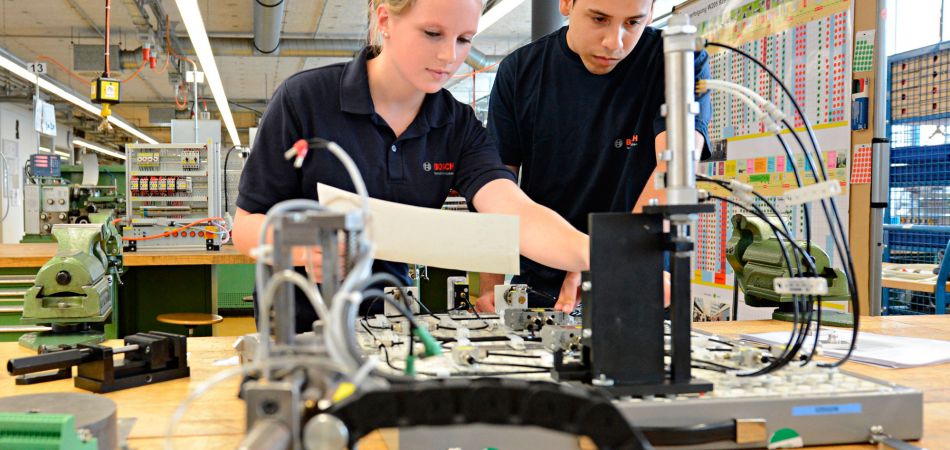 German dual education system: paid on-site workforce training.