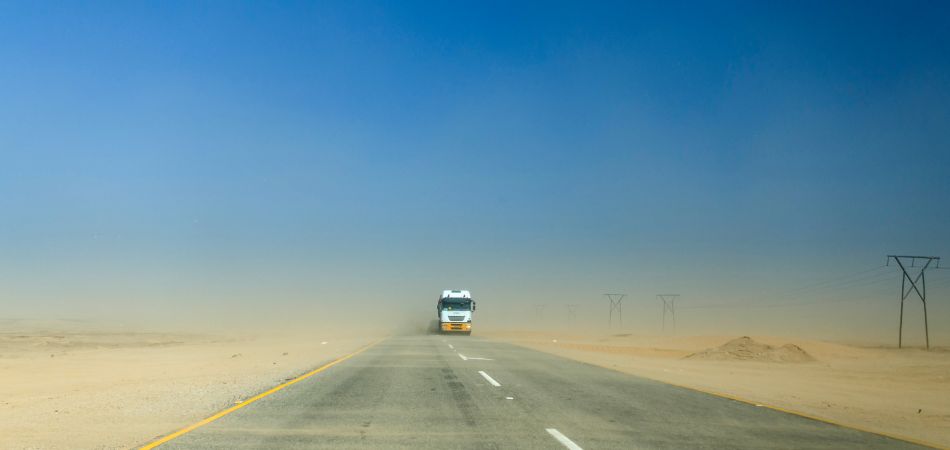 Highway in Namibia Highway in Namibia