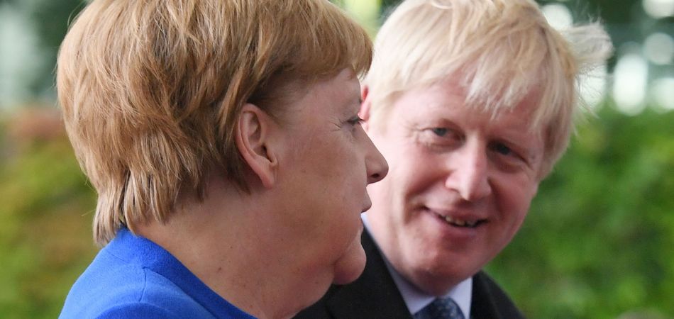 German Chancellor Angela Merkel and British Prime Minister Boris Johnson German Chancellor Angela Merkel and British Prime Minister Boris Johnson