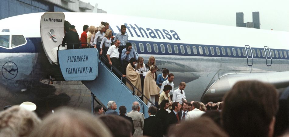 Rückkehr der befreiten Passagiere der Lufthansa-Maschine "Landshut" Rückkehr der befreiten Passagiere der Lufthansa-Maschine "Landshut"