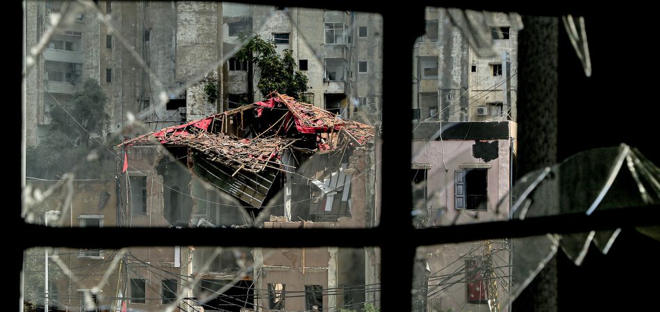 Viele historische Gebäude wurden durch die Explosion zerstört. Viele historische Gebäude wurden durch die Explosion zerstört.