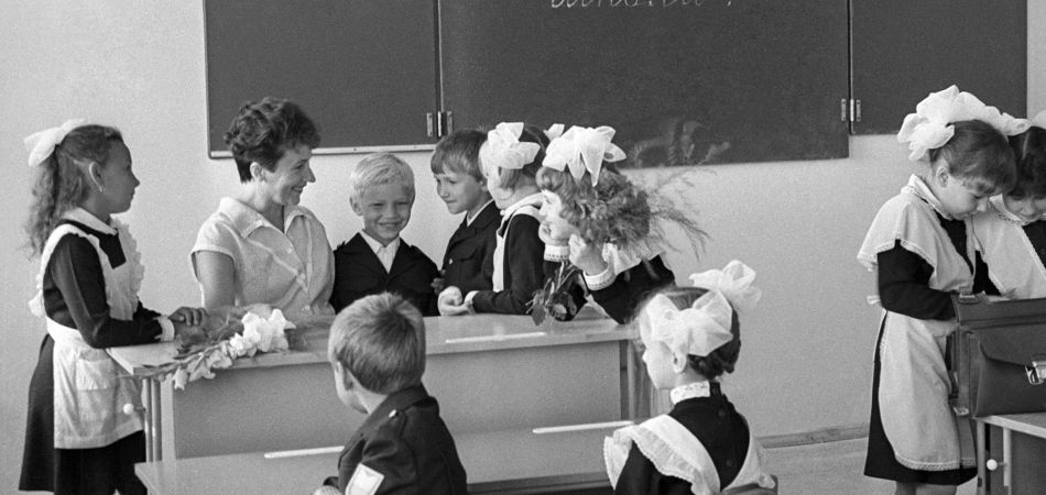 Ярославские школьники в 1985 году Ярославские школьники в 1985 году