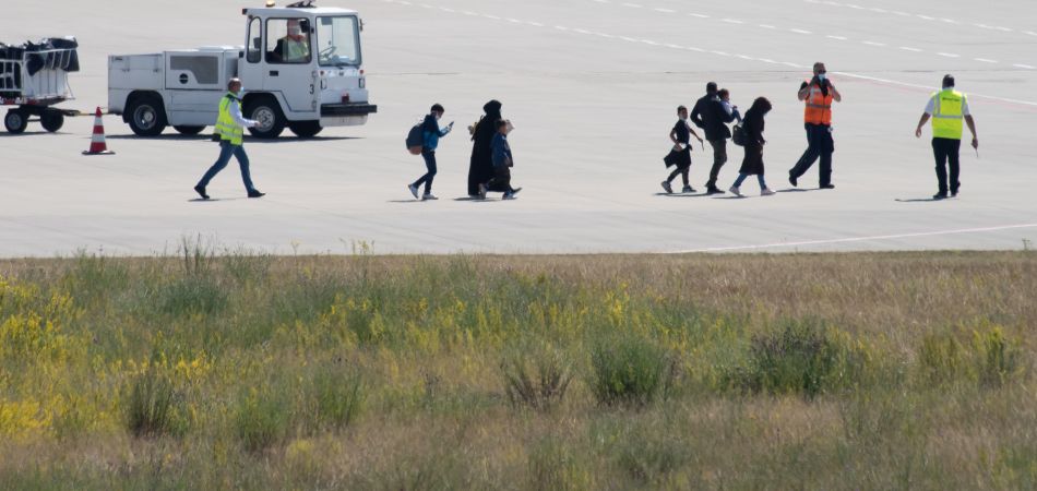 Flüchtlinge gelandet Flüchtlinge gelandet
