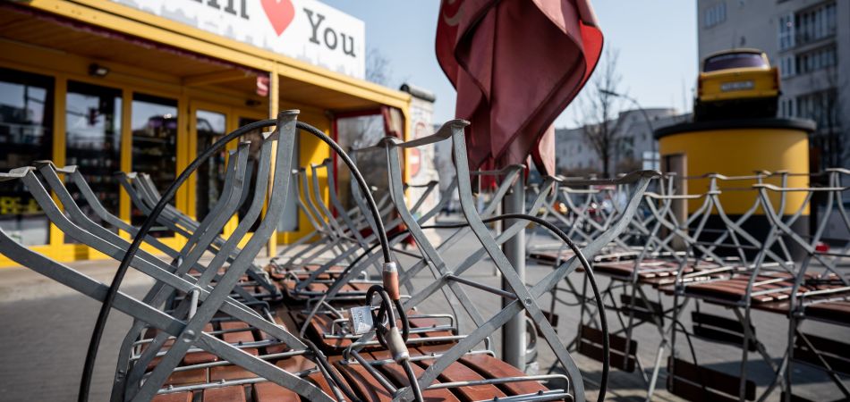 Corona-Krise: Trotz Sonne keine Kundschaft in Berlin. Corona-Krise: Trotz Sonne keine Kundschaft in Berlin.