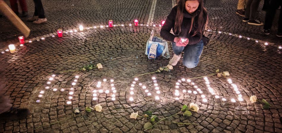 Memorial para las víctimas del ataque de la extrema derecha en Hanau Memorial para las víctimas del ataque de la extrema derecha en Hanau