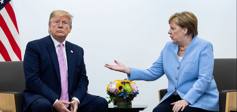 Trump and Merkel Trump and Merkel