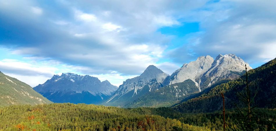 Die Zugspitze in den Alpen Die Zugspitze in den Alpen