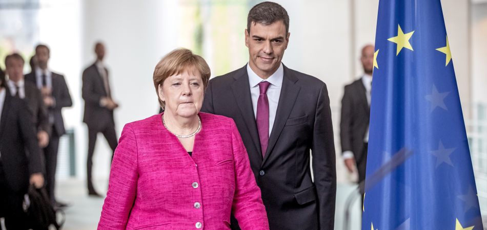 Kanzlerin Angela Merkel und der spanische Ministerpräsident Pedro Sánchez Kanzlerin Angela Merkel und der spanische Ministerpräsident Pedro Sánchez