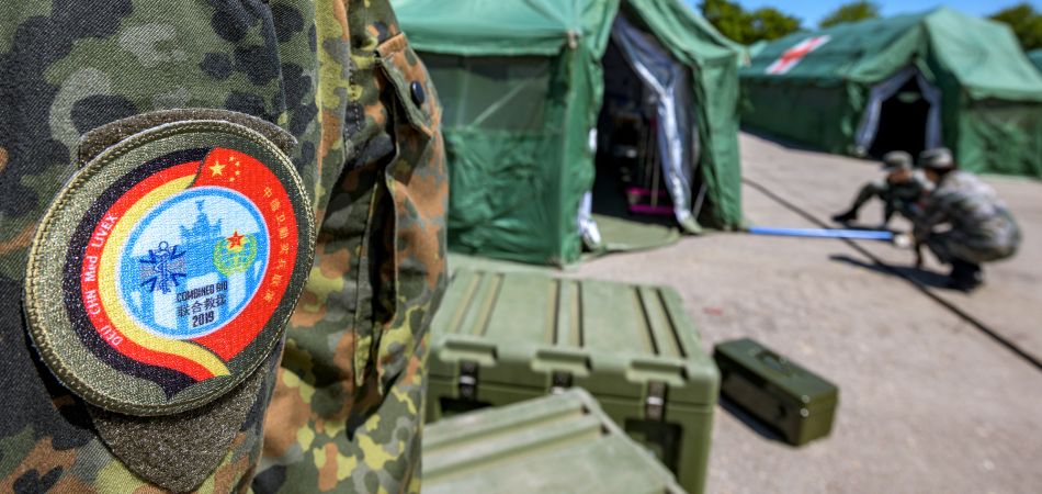 Chinese, German medics practice joint response Chinese, German medics practice joint response