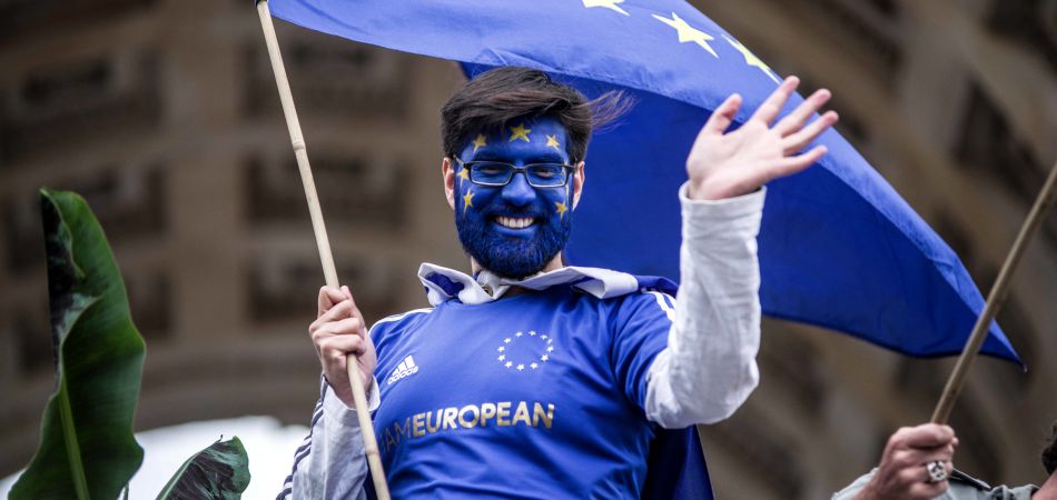 Demonstration for Europe in June 2018 in Munich Demonstration for Europe in June 2018 in Munich