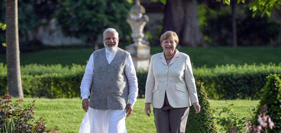 Angela Merkel with Prime Minister Narendra Modi Angela Merkel with Prime Minister Narendra Modi