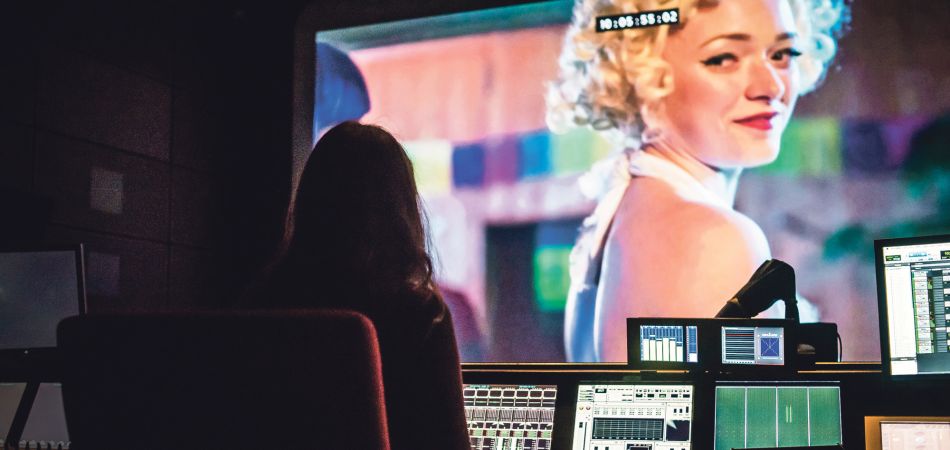 Scene from the mixing studio of the Film University Babelsberg Scene from the mixing studio of the Film University Babelsberg