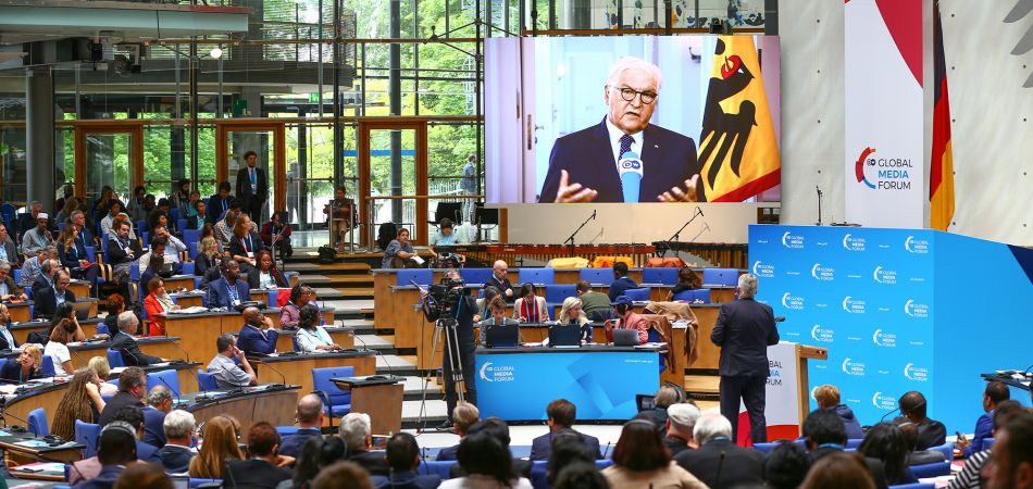 Frank-Walter Steinmeier auf dem Global Media Forum Frank-Walter Steinmeier auf dem Global Media Forum