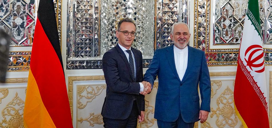 Heiko Maas traf seinen iranischen Amtskollegen Mohammed Dschawad Heiko Maas traf seinen iranischen Amtskollegen Mohammed Dschawad