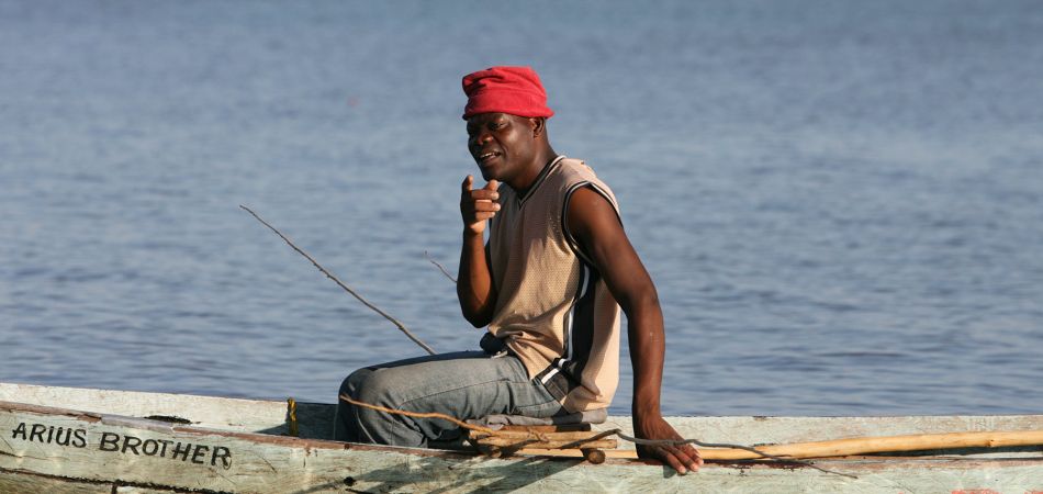 Fishermen on Lake Victoria Fishermen on Lake Victoria