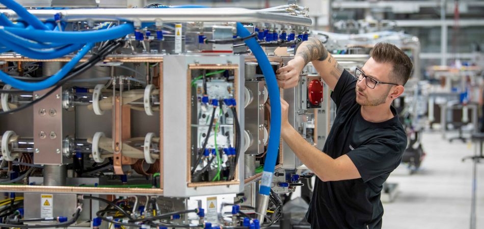 Produção de laser na Trumpf Produção de laser na Trumpf