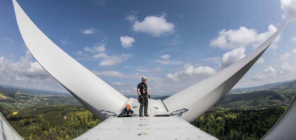 Wartung einer Windkraftanlage Wartung einer Windkraftanlage