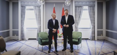 Lars Klingbeil, Germany’s Finance Minister, meets Canadian Prime Minister Mark Carney