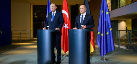 Olaf Scholz and Recep Tayyip Erdogan