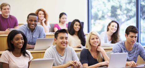 Students attending a seminar
