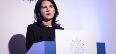 Annalena Baerbock at the meeting of G7 foreign ministers
